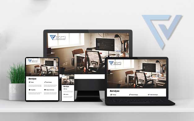 imagem do site em versões todas as versões de mobile a desktop